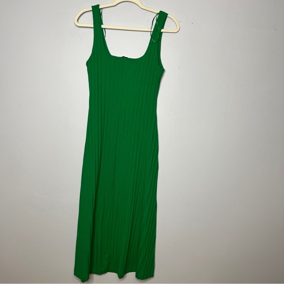 ZARA Green Midi Tank Dress - Size Small - Picture 5 of 5